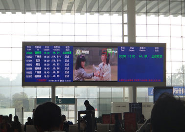 Esposizione di LED fissa dell'interno di WIFI/3G P10 RGB per l'aeroporto/stazione, schermo di colore pieno LED fornitore