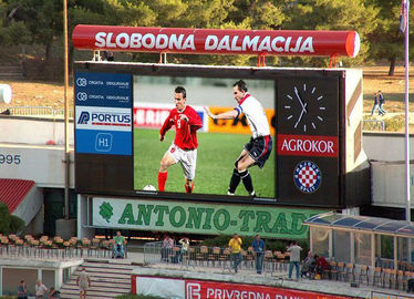 esposizione di LED statica di perimetro dello stadio di 8000 pidocchi, schermo dello stadio di football americano di colore pieno fornitore