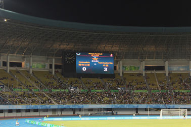esposizione di LED statica di perimetro dello stadio di 8000 pidocchi, schermo dello stadio di football americano di colore pieno fornitore