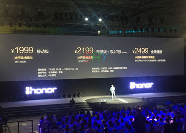passo del pixel di 2.5mm che annuncia lo schermo lungo di affitto LED di durata della vita dell'esposizione di LED per la fase fornitore
