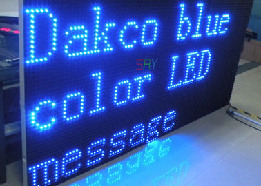 Traffichi alta esposizione verde/blu commovente dell'esposizione di messaggio di modo LED, singola di colore di LED fornitore