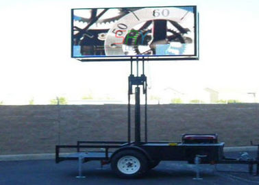 schermo montato camion di 10mm LED, rimorchio mobile all'aperto dello schermo di DIP346 LED fornitore
