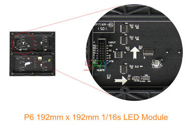Moduli 192mm x 192mm dell'esposizione principale colore pieno dell'interno P6 1/16 di ricerca fornitore