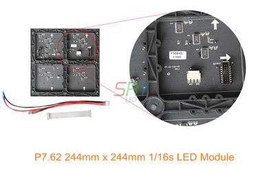 P7.62 ricerca dell'interno del modulo 1/16 dell'esposizione di LED di colore pieno di 244mm x di 244mm fornitore