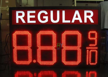 Il prezzo del petrolio 8888 ha condotto il segno, luminosità commovente dell'esposizione di messaggio del LED alta fornitore