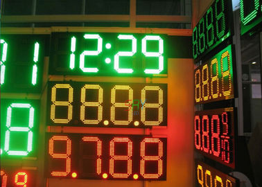 Esposizione di messaggio commovente di Digital LED delle stazioni di servizio, segni 8&quot; 10&quot; 12&quot; 16&quot; 18&quot; 20&quot; 24&quot; di prezzo del petrolio del LED fornitore