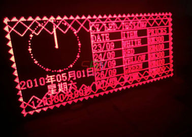 La singola esposizione di messaggio commovente rossa dell'interno di colore LED, fare scorrere principale firma fornitore